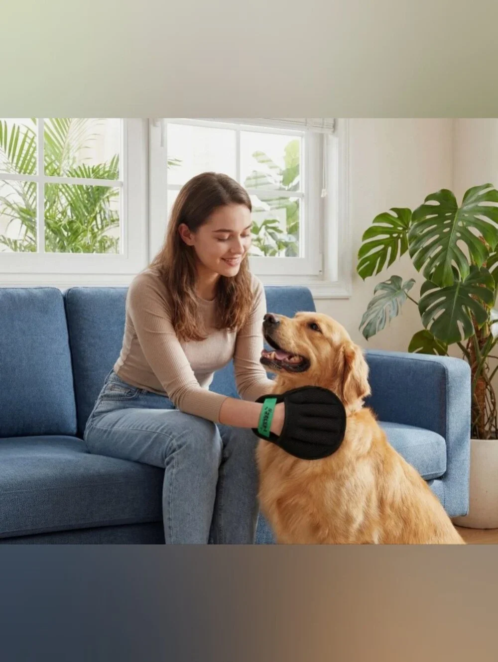 Upgraded Pet Hair Removal Electrostatic Glove for Dogs 🐶 & Cats 😺,